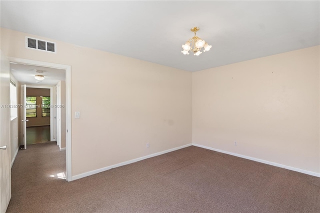 16805 SW 113th Ave Unit V41443, Miami, FL 33157 - empty room with a chandelier and carpet flooring