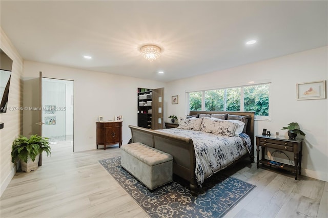 8501 SW 72nd Ter, Miami, FL 33143 - bedroom featuring light wood-style floors and recessed lighting