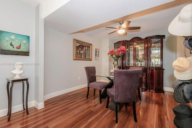 2814 N 46th Ave Unit H277, Hollywood, FL 33021 - dining space featuring wood finished floors and a ceiling fan