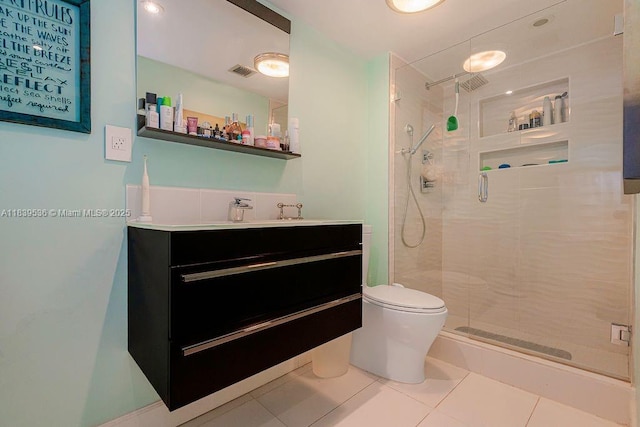 2814 N 46th Ave Unit H277, Hollywood, FL 33021 - full bathroom with a shower stall, tile patterned floors, and vanity