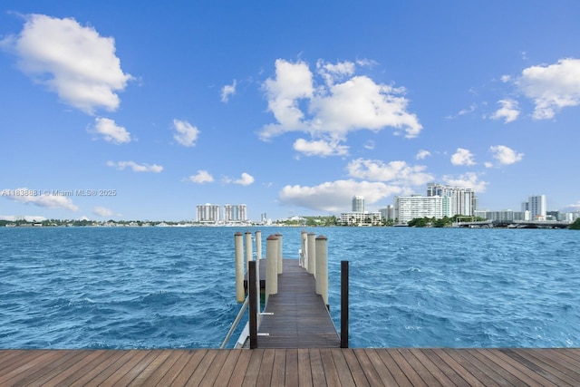 315 E Rivo Alto Dr, Miami Beach, FL 33139 - dock area featuring a water view and a view of city