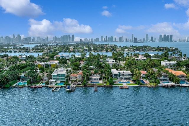 315 E Rivo Alto Dr, Miami Beach, FL 33139 - bird's eye view of skyline