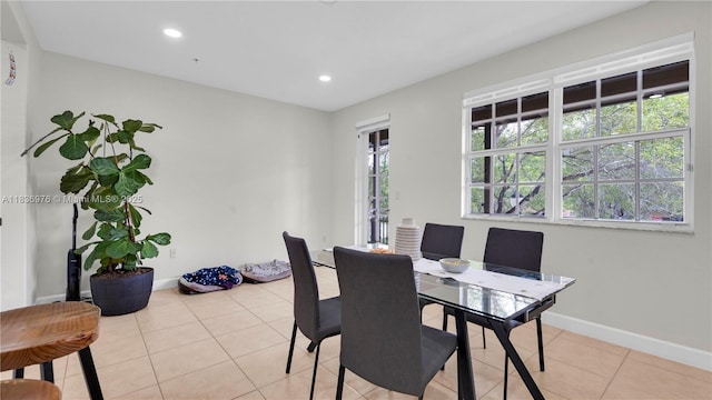 814 SW 147th Ave Unit 3606, Pembroke Pines, FL 33027 - dining room with light tile patterned floors and recessed lighting