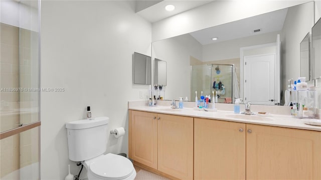 814 SW 147th Ave Unit 3606, Pembroke Pines, FL 33027 - bathroom with double vanity and a stall shower