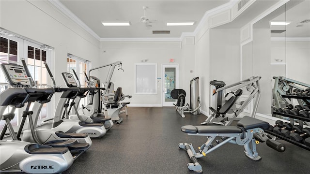 814 SW 147th Ave Unit 3606, Pembroke Pines, FL 33027 - exercise room with ornamental molding