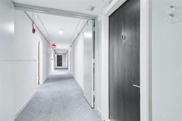 20379 W Country Club Dr Unit 1436, Aventura, FL 33180 - hall featuring carpet floors and baseboards