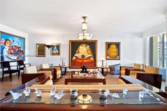 445 Grand Bay Dr Unit 1011, Key Biscayne, FL 33149 - living area with wood finished floors