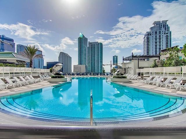 999 SW 1st Ave Unit 1609, Miami, FL 33130 - community pool with a city view