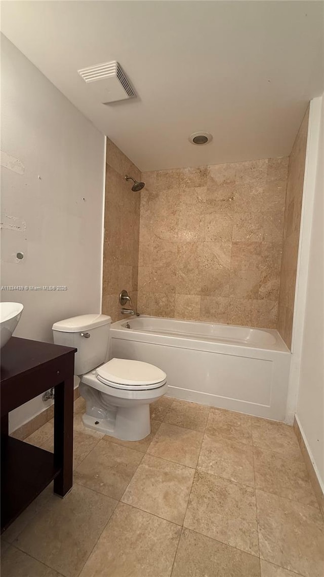 350 S Miami Ave Unit 302, Miami, FL 33130 - bathroom with tub / shower combination, vanity, and tile patterned flooring