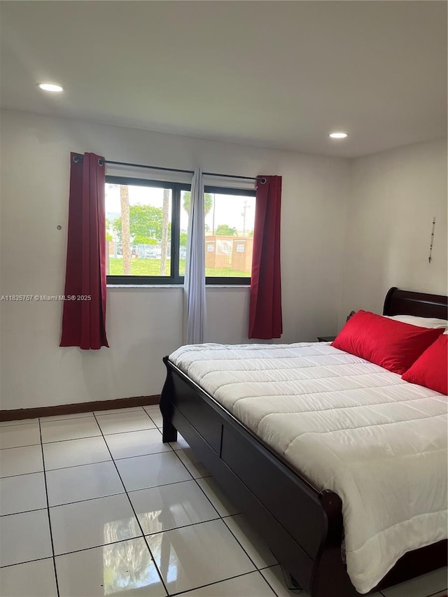 10851 SW 2nd St Unit K111, Sweetwater, FL 33174 - bedroom with light tile patterned flooring and recessed lighting