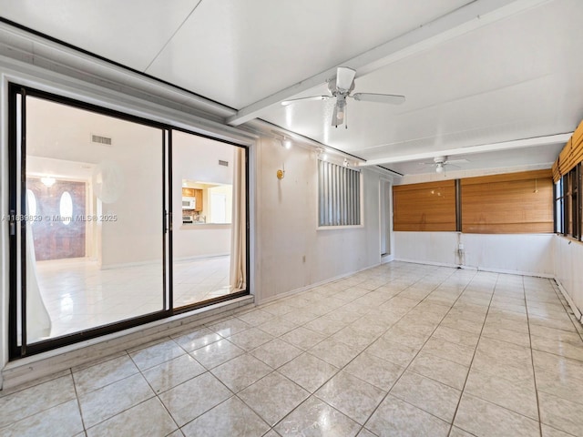 1440 Egret Rd, Homestead, FL 33035 - empty room with light tile patterned floors and ceiling fan
