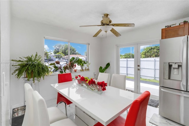 231 E 41st St, Hialeah, FL 33013 - dining space with ceiling fan