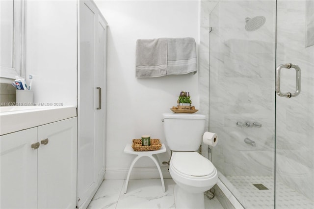 231 E 41st St, Hialeah, FL 33013 - full bath with a marble finish shower, marble look tile flooring, and vanity