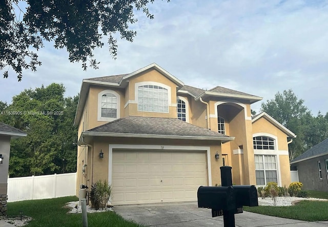 7111 Colony Pointe Dr, Riverview, FL 33578 - traditional-style house featuring stucco siding, concrete driveway, and roof with shingles