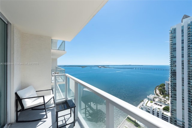 1155 Brickell Bay Dr Unit 3403, Miami, FL 33131 - balcony with a water view