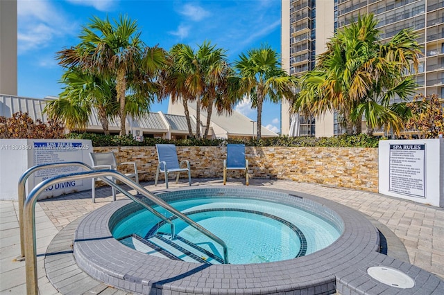 20379 W Country Club Dr Unit Ph38, Aventura, FL 33180 - view of pool featuring a hot tub