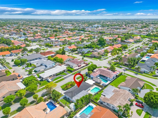 13305 SW 22nd Ter, Miami, FL 33175 - aerial perspective of suburban area featuring a pool