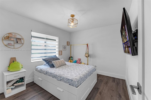 13305 SW 22nd Ter, Miami, FL 33175 - bedroom with dark wood-style floors and baseboards