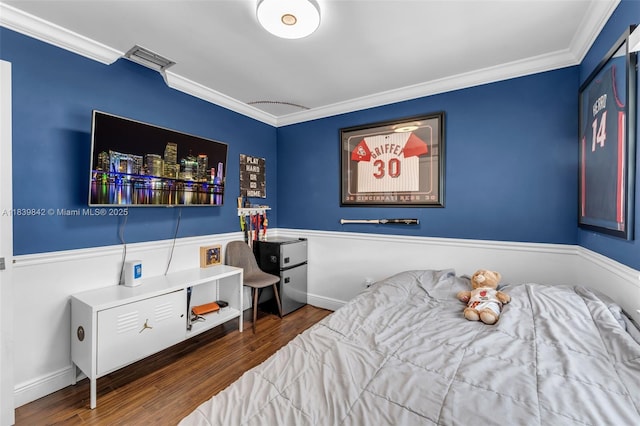 13305 SW 22nd Ter, Miami, FL 33175 - bedroom with wood finished floors and crown molding