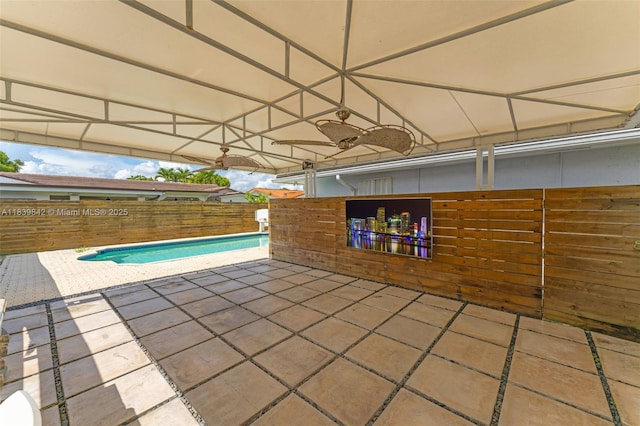 13305 SW 22nd Ter, Miami, FL 33175 - view of pool featuring a fenced backyard and a patio