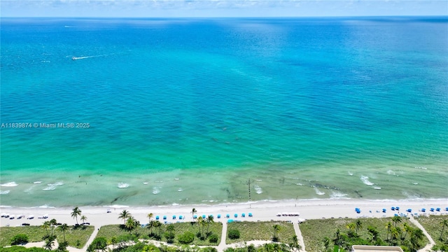 10178 Collins Ave Unit 102, Bal Harbour, FL 33154 - water view featuring nearby beach