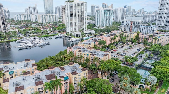 19701 E Country Club Dr Unit 5104, Aventura, FL 33180 - bird's eye view of city skyline and a large body of water