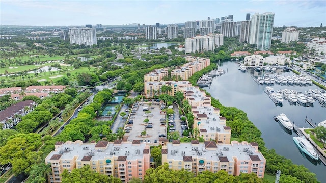 19701 E Country Club Dr Unit 5104, Aventura, FL 33180 - view of urban area featuring a large body of water and a marina