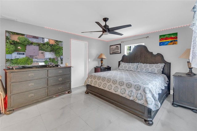 1340 NW 128th St, North Miami, FL 33167 - bedroom featuring ceiling fan and baseboards