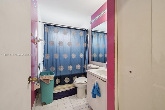3120 NW 203rd Ter, Miami Gardens, FL 33056 - bathroom featuring tile patterned flooring, vanity, and shower / bath combo with shower curtain