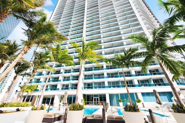 200 Biscayne Boulevard Way Unit 502, Miami, FL 33131 - view of building exterior featuring an outdoor pool