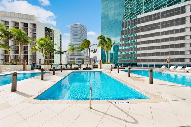 200 Biscayne Boulevard Way Unit 502, Miami, FL 33131 - community pool featuring a patio area