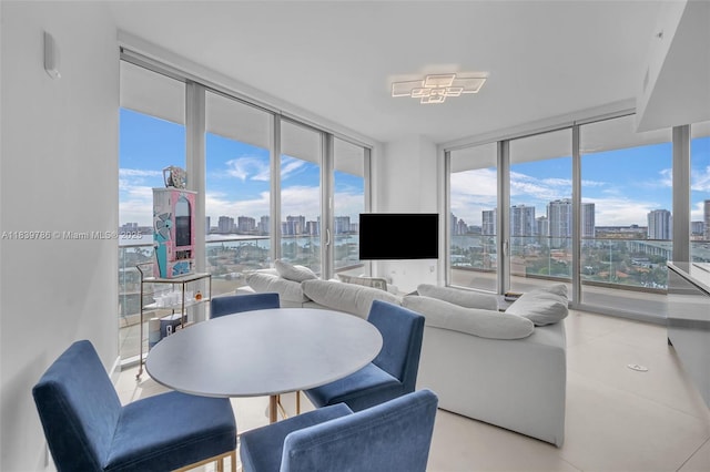 18975 Collins Ave Unit 1105, Sunny Isles Beach, FL 33160 - living area with a wall of windows