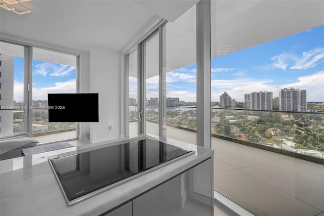 18975 Collins Ave Unit 1105, Sunny Isles Beach, FL 33160 - unfurnished sunroom with a city view