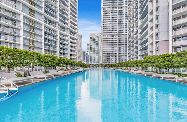 485 Brickell Ave Unit 2908, Miami, FL 33131 - view of pool featuring a view of city