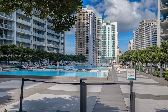 485 Brickell Ave Unit 2908, Miami, FL 33131 - view of swimming pool featuring a view of city