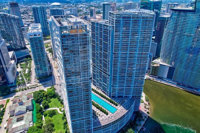 485 Brickell Ave Unit 2908, Miami, FL 33131 - view of urban area featuring a pool area and a nearby body of water