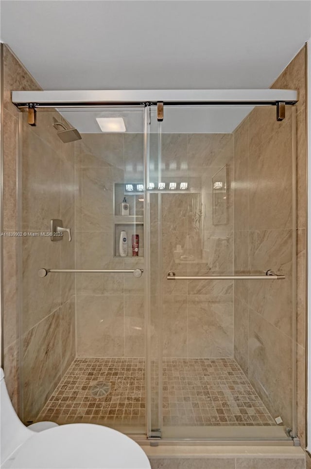 1201 S Ocean Dr Unit 904N, Hollywood, FL 33019 - bathroom featuring a shower stall and toilet