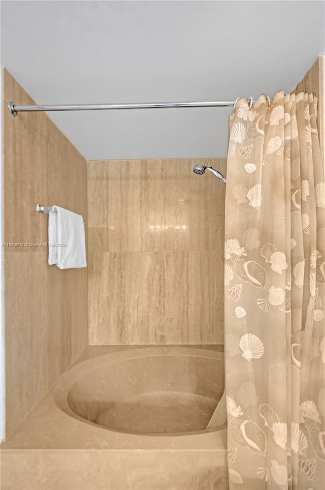 1201 S Ocean Dr Unit 904N, Hollywood, FL 33019 - full bathroom with shower / bathtub combination with curtain