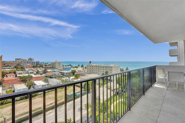 1201 S Ocean Dr Unit 904N, Hollywood, FL 33019 - balcony featuring a view of city and a water view