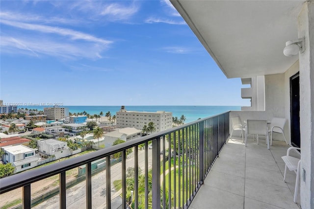 1201 S Ocean Dr Unit 904N, Hollywood, FL 33019 - balcony featuring a water view