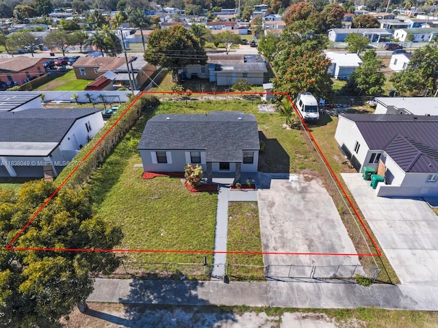 15900 NW 18th Ave, Miami Gardens, FL 33054 - aerial view of residential area featuring property parcel outlined