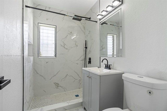 15900 NW 18th Ave, Miami Gardens, FL 33054 - bathroom with vanity, healthy amount of natural light, and a marble finish shower