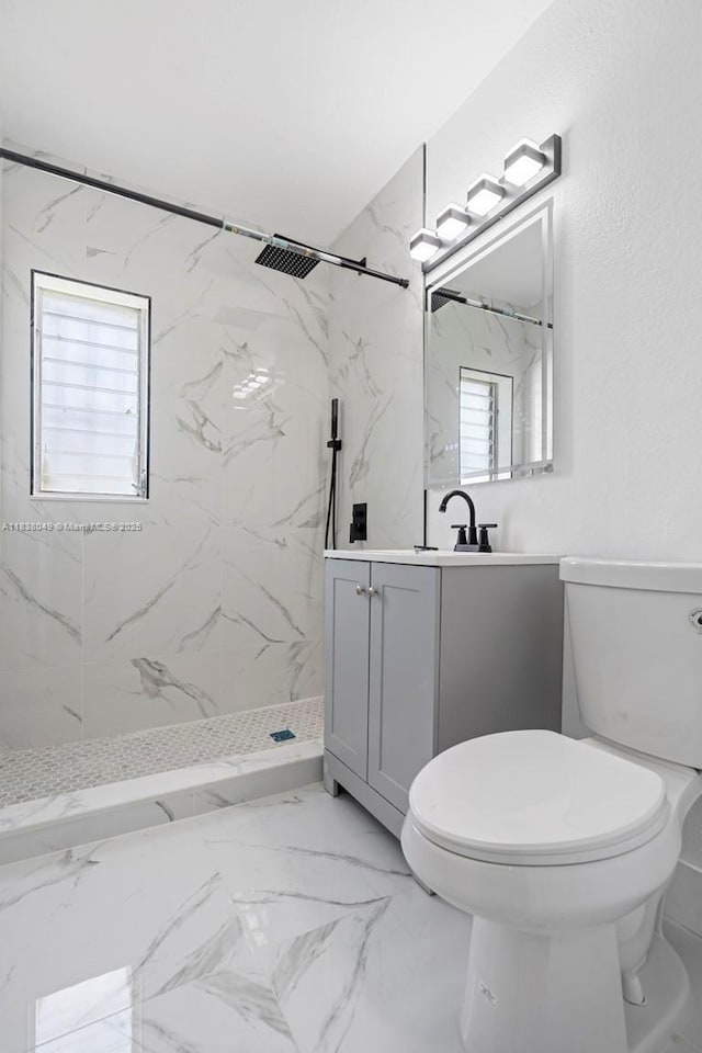 15900 NW 18th Ave, Miami Gardens, FL 33054 - full bath featuring vanity, a marble finish shower, and marble finish flooring