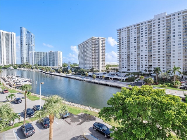400 Kings Point Dr Unit 523, Sunny Isles Beach, FL 33160 - water view with nearby urban area