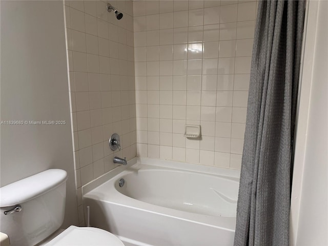 6001 SW 70th St Unit 304, South Miami, FL 33143 - bathroom featuring toilet and shower / tub combo with curtain