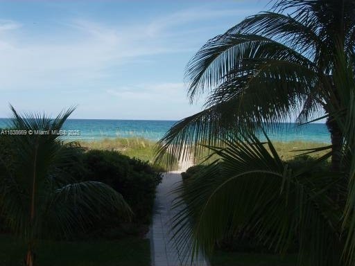 5001 Collins Ave Unit 4G, Miami Beach, FL 33140 - water view featuring nearby beach