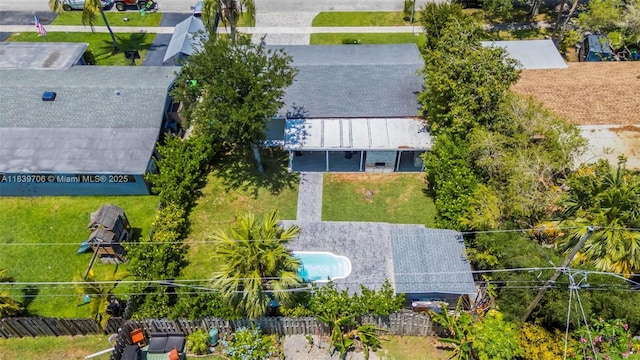 11940 NW 33rd St, Sunrise, FL 33323 - view from above of property with a pool