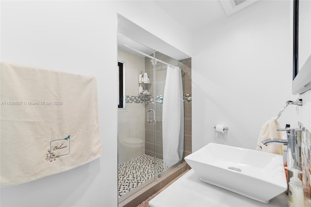 11420 SW 44th St, Miami, FL 33165 - bathroom featuring a sink and a stall shower