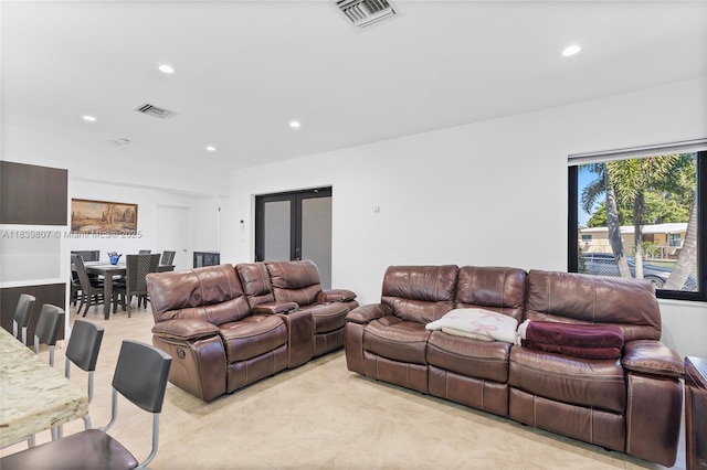 11420 SW 44th St, Miami, FL 33165 - living area featuring recessed lighting and french doors