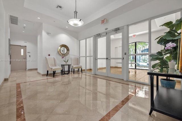 20 Calabria Ave Unit 505, Coral Gables, FL 33134 - lobby with recessed lighting and a high ceiling